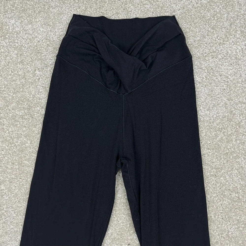OFFLINE by Aerie Real Me High Rise Crossover Flare Leggings Black Womens Medium